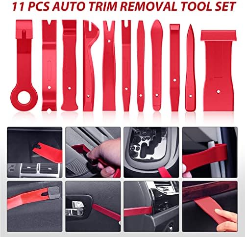 Ferramenta de remoção de acabamento Nilight 102 PCs, Auto Push Pin Pin Retentor de Retentor de Retentor do Bumper Conjunto de Prefetador Removedor de Terminal Roda Rodada Rodada de Crowbar Pry Kit Painel de carro Réval Raprot