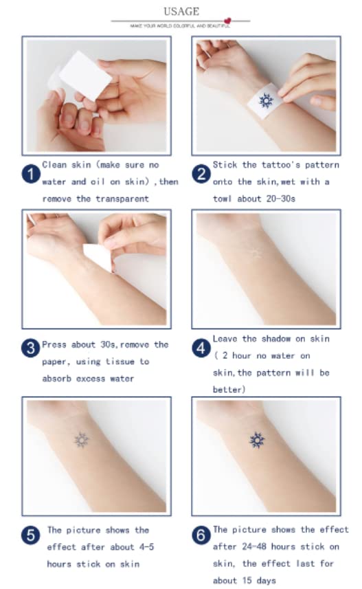 5 folhas Tattoo temporário de tatuagem impermeável personagem chinês tradicional significa obtiver arte rica corporal tatuagem tatuagem flash tatuagem braço homens mulheres mulheres