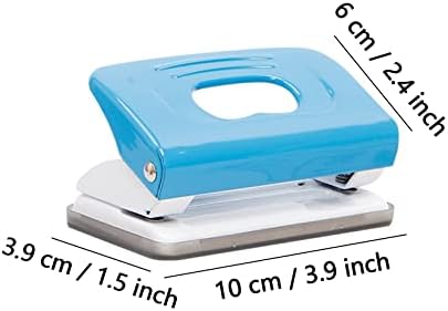 Poncelador de buraco de papel Punto portátil Punch Small Office Supplies, Paper Punch Formas para criar projetos divertidos