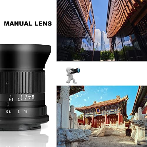 7 artesãs 12mm f2.8 Mark ⅱ Ultra angular APS-C foco manual Focus Prime Lens Compatível para Olimpus e Panasonic MFT M4/3 Montar
