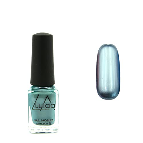 1pcs polonês metálico unhas profissionais polonês polimento prateado unhas vernises de aço inoxidável espelho de base superior de casaco de base - esmalte - esmalte -