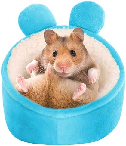 Mini -cama de hamster de serraria, cama quente de animais pequenos de animais de cama de casa, acessórios aconchegantes