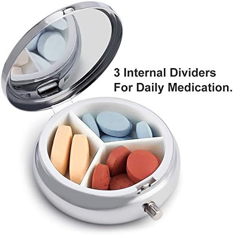 Caixa de comprimidos Dachshund 2 Compartimentos portáteis Organizador de pílula de viagem de pílula portátil