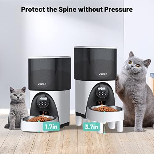 Alimentadores de gatos automáticos, dispensador de alimentos de gato com bolsa dessecante, alimentador de cães automático de 4.5L