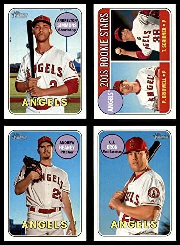 2018 Topps Heritage Los Angeles Angels quase completo conjunto Los Angeles Angels NM/MT Angels