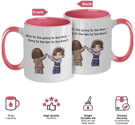 Caneca de café - Caneca de viagem - Drama coreano Smart Caneca - Kreca de drama K para café - Woo Young Woo Caneca