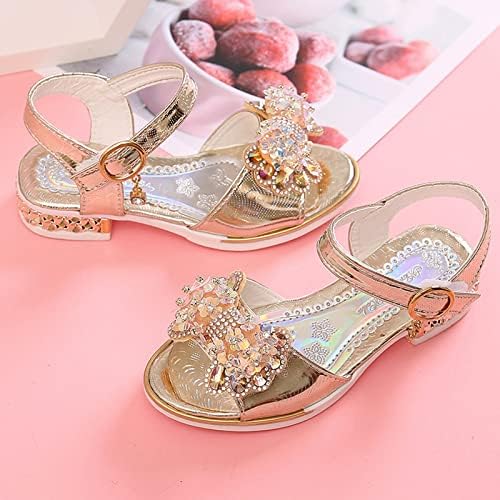 Sapatos infantis moda solas grossas com sandálias de borboleta de diamante verão de poucwoe de dança estudantil lace lace sandals