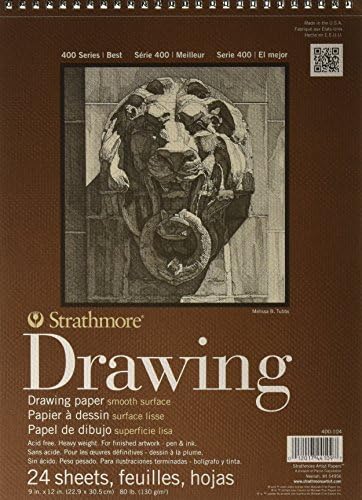 Strathmore (400-104 400 Série Desenho, superfície lisa, 9x12, 24 folhas