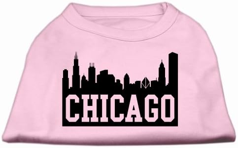 Chicago Skyline Tela Print Camise