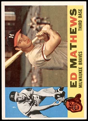 1960 Topps 420 Eddie Mathews Milwaukee Braves Ex/Mt Braves