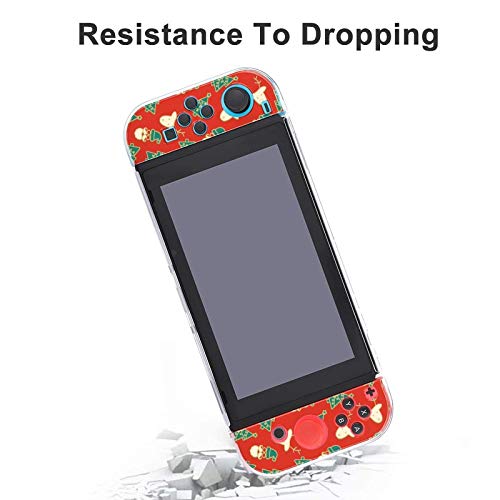 Caso para o Nintendo Switch, belo natal vermelho de cinco lances definidos para capa protetora Caso Game Console Acessórios para Switch