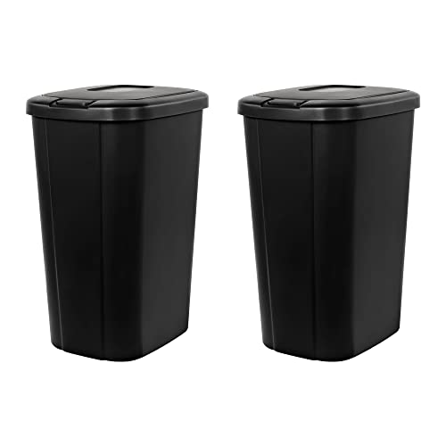 Lixo de lixo ODMP 13,3 galão, lata de cozinha esbelta, pacote de 2