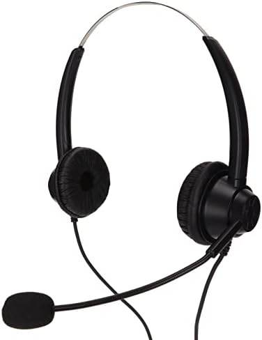 VIFEMIFY fone de ouvido telefônico Binaural Atendimento ao cliente fones de ouvido com microfone HD para Office Call Center TeleConferencing H360D --2.5