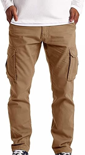 Calça de linho casual calça de perna larga masculina calça de ioga casual de verão relaxada calça de moletom com bolsos