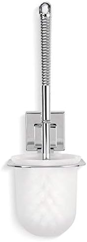 Zaahh tigela de vaso sanitário pincel pincel de vaso sanitário suporte de aço inoxidável prateleira de parede montada no banheiro