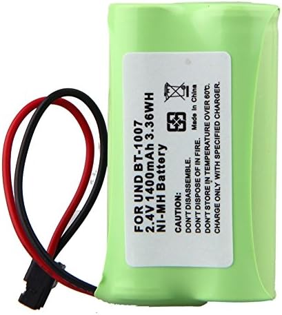 2.4V 2 AA 1400mAh Ni-MH Phone de telefone residencial Substituição da bateria para os modelos UNIDEN DECT 6.0 BBTY0624001