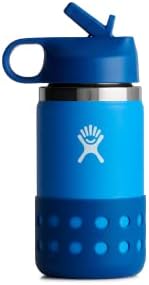 Hydro Flask Kids Wide Mouth Straw tampa e Honeydew de bota