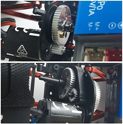 Morlordy RC Metal Gears Gears Define o kit de engrenagens de transmissão para 1/24 RC CRAWLER CAR AXIAL SCX24 Atualizações