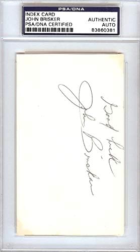 John Bisker autografou 3x5 Índice Cartão Seattle Super Sonics Good Luck PSA/DNA #83860381 - NBA Cut Signature