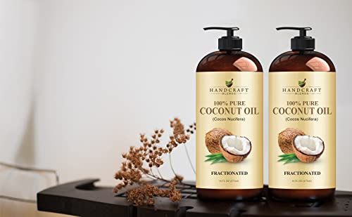 Óleo de coco fracionado e óleo de mamona de artesanato- puro e natural- crescimento de cabelo, cílios e sobrancelhas-