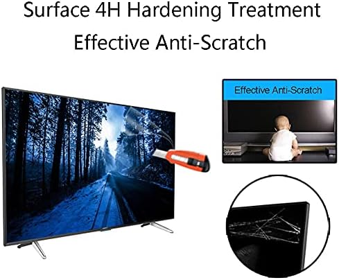 Protetor de tela de TV de radiação anti-azul/anti-UV para 32-75 polegadas, filme de proteção para os olhos anti-scratch
