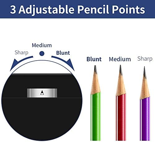Apontador de lápis elétrico, apontador de lápis pesados ​​para sala de aula, afiado rápido em 3-5s, salve lápis para lápis de 6-8