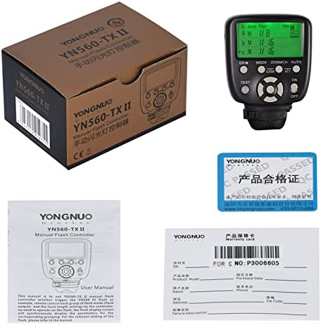 Yongnuo atualizou o controlador remoto YN560-TX II LCD Flash Trigger, para Canon e YN560IV/III YN660 com função de despertar para