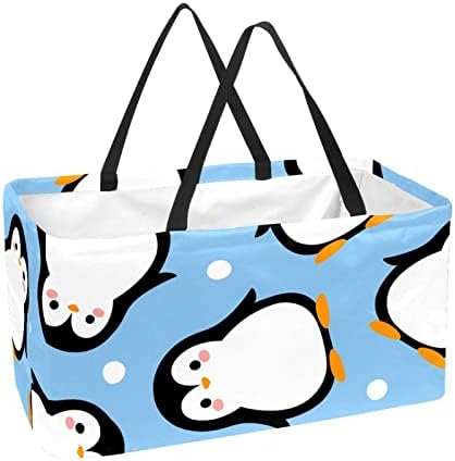 Desenvolativo Reutilizável Cartoon Penguin portátil Picnic Grocery Bags
