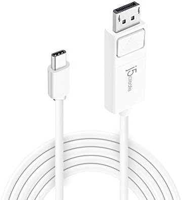 J5create USB tipo C masculino para exibir porto masculino 4k@60Hz Cabo de 3,9 pés 120cm [Thunderbolt 3 Compatível] Para MacBook Pro, MacBook Air, iPad Pro 2021/2020/2018, XPS 15/13