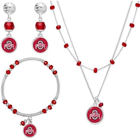 Ohio State Buckeyes Jewelry Combo, vermelho