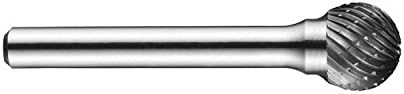 Dormer - Bola de rebarbas rotativas brilhantes de carboneto sólido 12,7 mm x 6mm