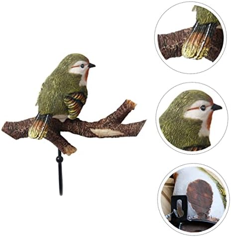 Gancho decorativo de pássaro para chapéus para chapéus de serviço pesado ganchos de árvore decoração de galho de parede