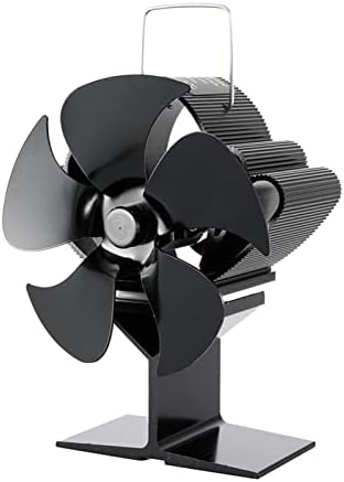 Xfadr srliwhite home fan 5 Blades lareira ventilador de calor aquecimento fogão ventilador preto lareira ventilador de