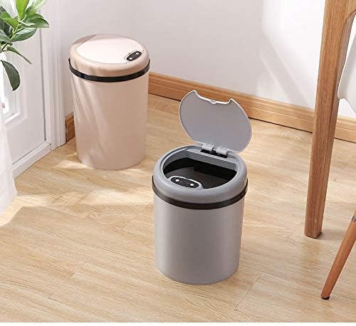 Chisp New Smart Sensor Lix lata Home Creative Living Room Cozinha Banheiro do quarto com capa Lixo automático elétrico