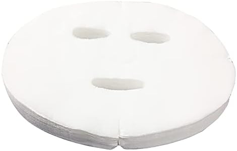 CCHUDE 100 PCS PCS White DIY pré-corte máscara facial folha de papel facial Spa natural Cuidado com a pele do papel de fibra de pele