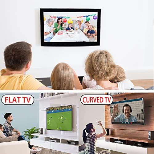 WKLSRHBD TILT PARTILHO DE TV BONDO PARA TV PARTILHO PARA 32-85 POLENTE LED LCD OLED TVs de tela plana, inclinar a TV com o VESA 800x400 segura até 132 libras