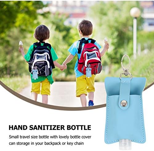 Hemoton 30ml Blue Viagem vazia garrafa de viagem e porta -chaveiro para líquidos de loção giram garrafas reutilizáveis