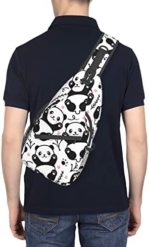 JSHXJBWR SACA DE SLING PANDA PANDA PANDA PARA MAN MOMINAS, PRIMAGEM DE ANIMAL BACAS DE ombro crossbod