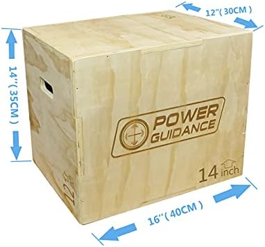 Orientação de potência 3 em 1 madeira e caixa de salto pliométrico macio, caixa de plyo para treinamento e condicionamento de