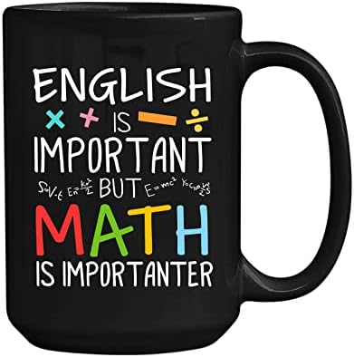 Inglês é importante, mas a matemática é a caneca de café importante - Professor de Matemática Funny para Professor de