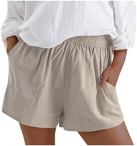 Honprad shorts para mulheres shorts de verão casual pijama feminina cintura elástica coff conforty casual cordas calças bolso sólido