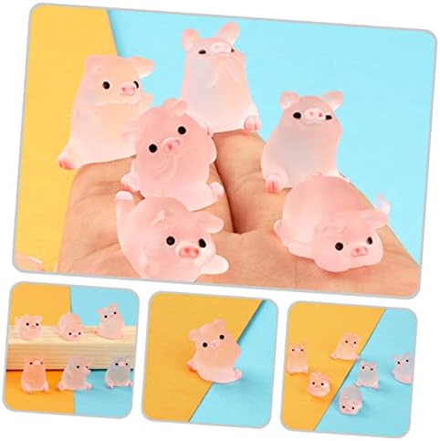 Totority 36 PCs Piggy Ornament Cupcake Ornament Cupcake Toppers Cupcake Toy Toy 3D Mini Pig Animal Animal Crafts Miniatura porco
