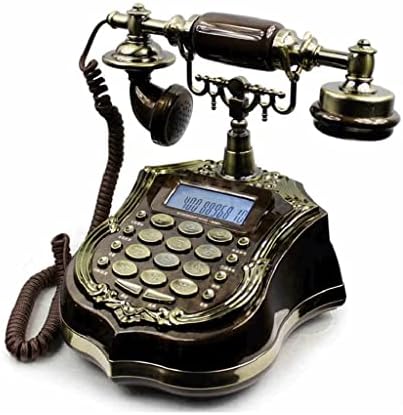 ID do chamador zlxdp Telefones de telefone com cordão antigo, BULT BULT BULTO RETRO FION FILL Telefone, HandsFree, FSK/DTMF Sistema Dual