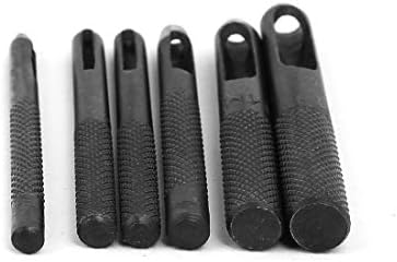Nova junta de couro LON0167 apresentava cinto de cinta de cinta oca de eficácia confiável ponche ponch power hand ferramenta preto 6 em 1