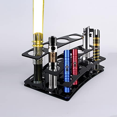 Suporte de sabre de luz acrílico Solder de sabres de luz para armazenamento vertical e exibição de vários sabres de luz