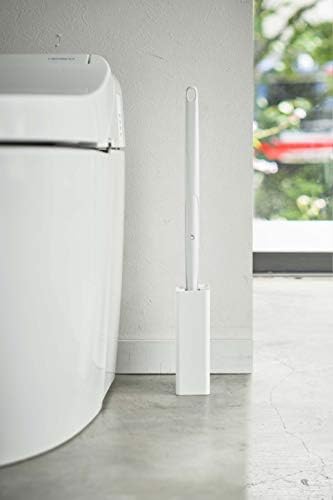 Indústrias Yamazaki 4855 Smota de escova de vaso sanitário lavável, torre, branca, aprox. W 2,2 x D 4,3 x H 6,7 polegadas,