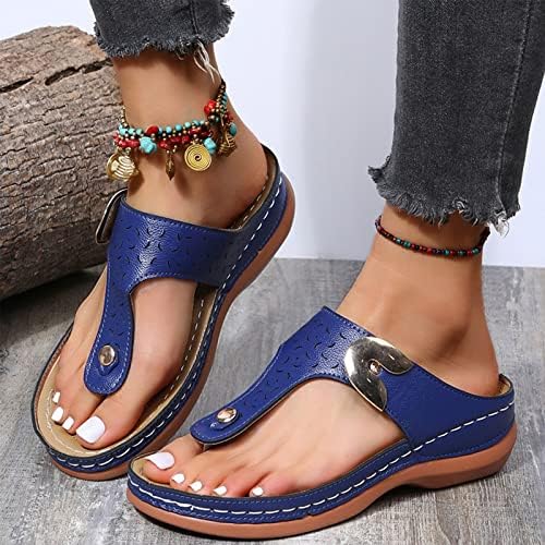 Plataforma feminina Slipper Summer Fashion Arch Suporte Flip Flips Roman Sandals Hollow Out Casual Slip On Slides Shoes