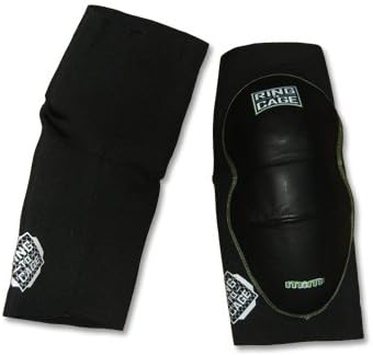 Anel a Cage Deluxe Mim -Foam Pads de cotovelo - couro para Muay Thai, MMA, Kickboxing, Stand Up,