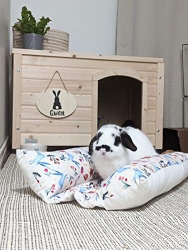 Camas de flop para coelhos, gatos, pequenos animais de estimação, cama de abraço