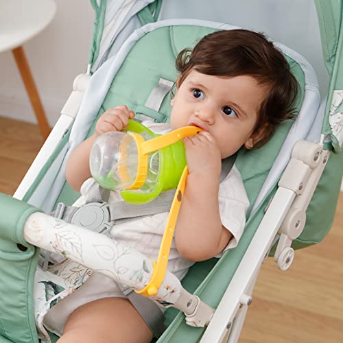 Correia de garrafa para bebê, Eazmom Water Bottle Garrafa Cup Silicone Segurança Tetter 2pcs Ajuste de brinquedo Ajuste Coloque